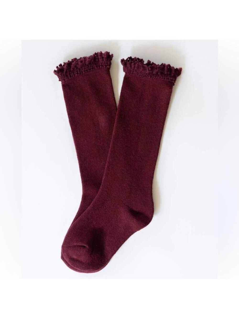 Burgundy Knee High Socks